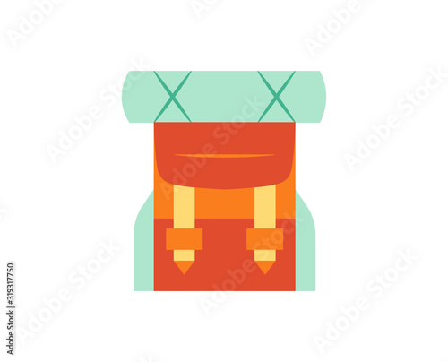 vector emoji objects camping vacation icon isolated
