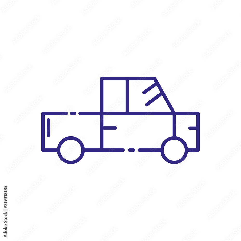 Isolated pickup car vehicle vector design Isolated pickup car vehicle vector design