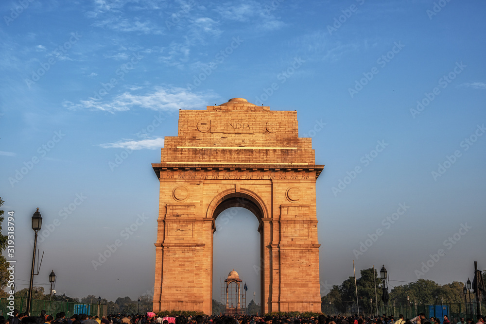 india gate during sunset
