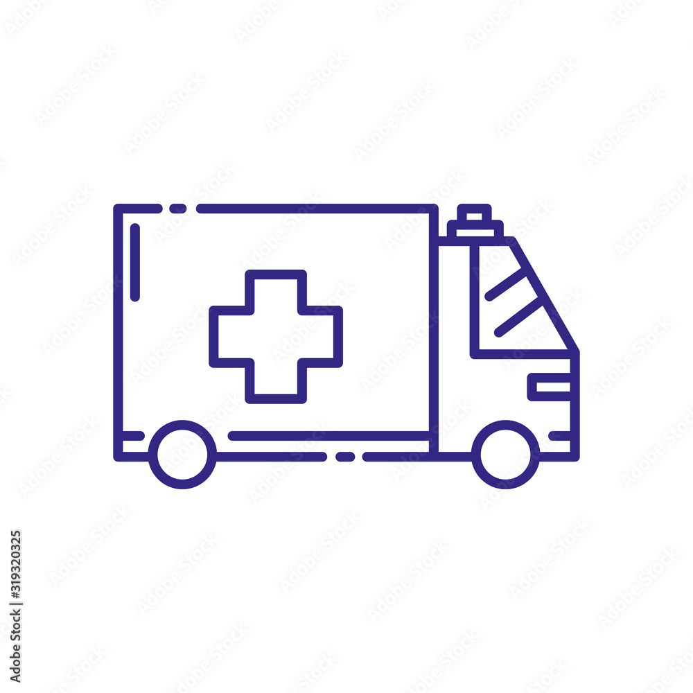 Isolated ambulance truck vector design Isolated ambulance truck vector design