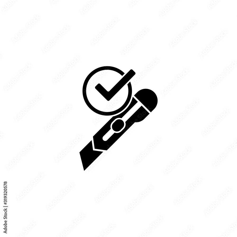 Vector, illustration, cutter icon Vector, illustration, cutter icon