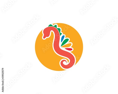 seahorse vector icon illustration design