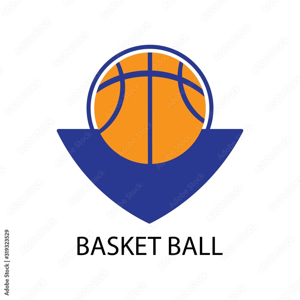 Fototapeta premium basket ball logo vector