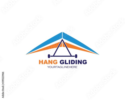 hang gliding icon vector illustration design