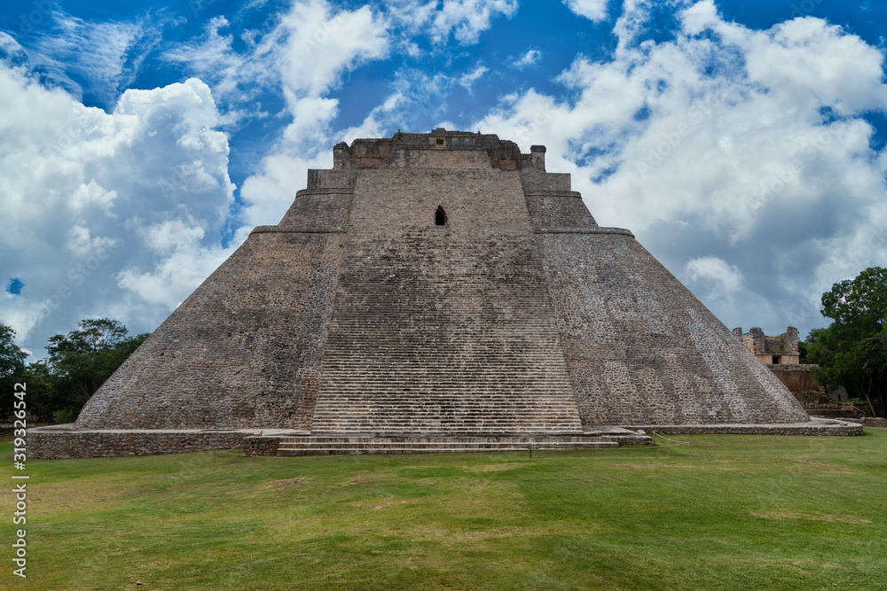 Ancient Mayan ruins of Uxmal in Mexico