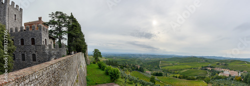 View over the hills from the Brolio Castle photo