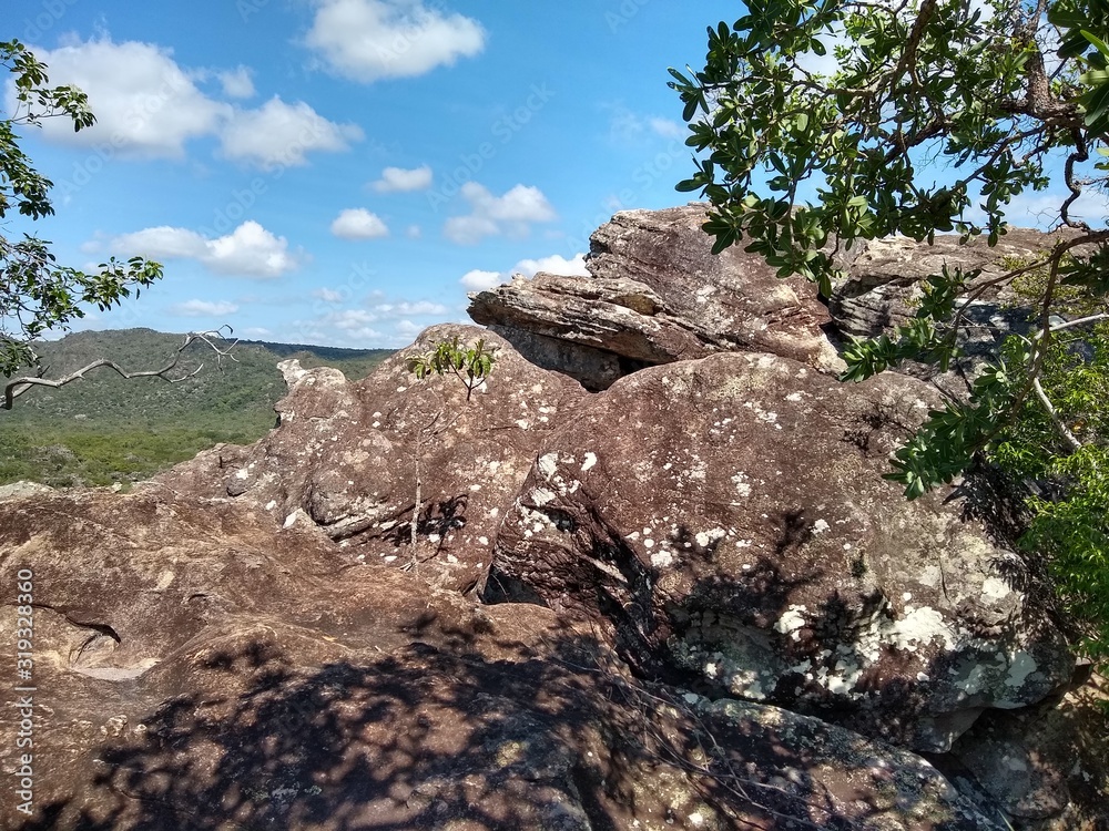 Landscapes with rocks