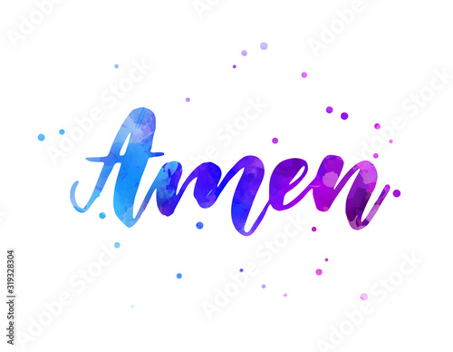 Amen lettering