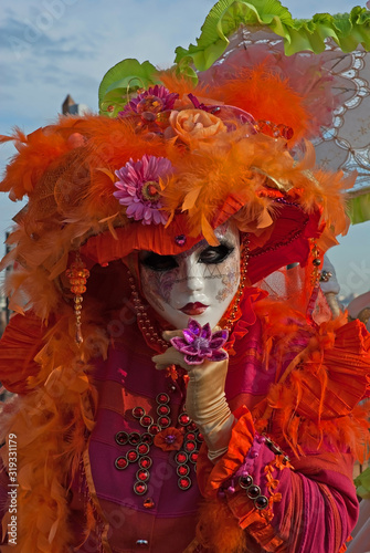 Fototapeta Naklejka Na Ścianę i Meble -  Italy, Venice colorful carnival masks.
