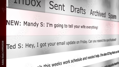 Dramatic Email Inbox Animation Series - Jealous Girlfriend Adultery Version