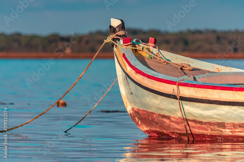 fishing boat in alcochete, portugal