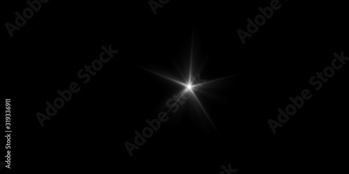 Overlay, flare light transition, effects sunlight, lens flare, light leaks. High-quality stock image of warm sun rays light effects, overlays or golden flare isolated on black background for design