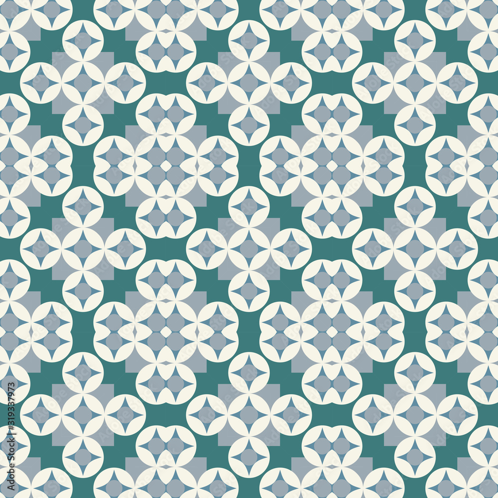 Seamless geometric pattern. flower ornament style. vector illustration. For wrapping, wallpaper, background fills. Seamless geometric pattern. flower ornament style. vector illustration. For wrapping, wallpaper, background fills.