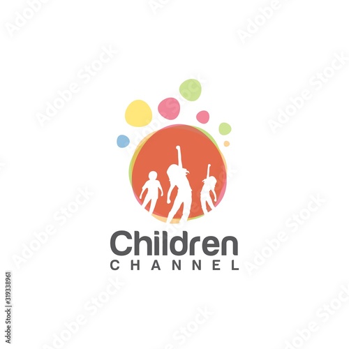 Children Channel Logo Abstract And Vector