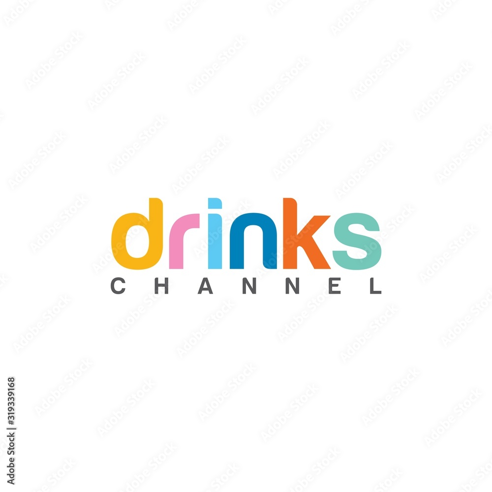 Drinks Channel Logo Abstract and simple Drinks Channel Logo Abstract and simple