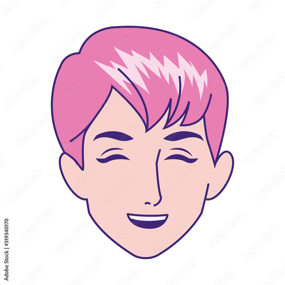 cartoon happy boy face icon cartoon happy boy face icon