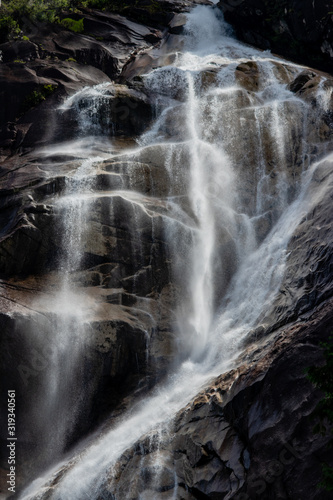 Water finds its way - - Shannon Falls  BC  Canada