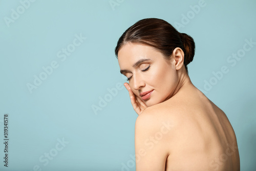 Beautiful young woman with ...