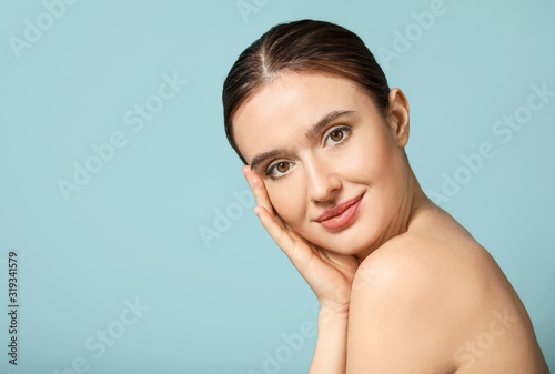 Beautiful young woman with ...