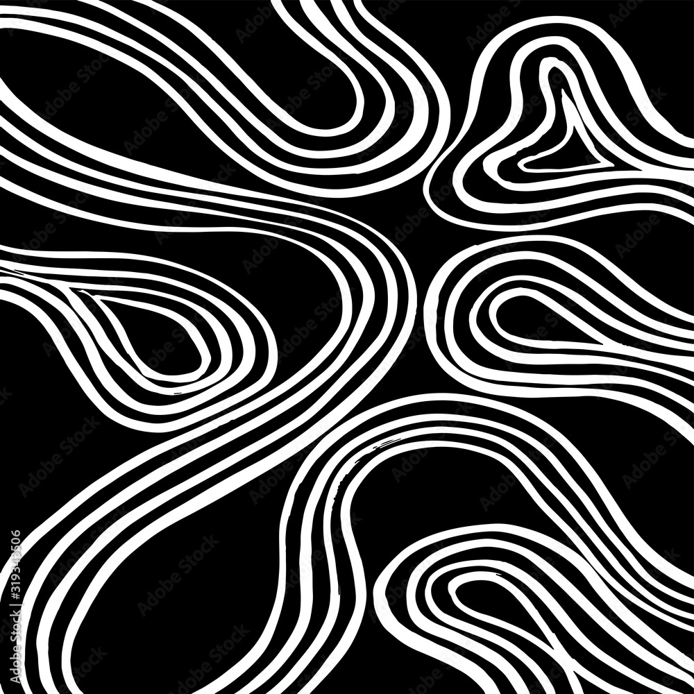 Fototapeta premium Brush pattern. Abstract texture. Grunge background. Vector.