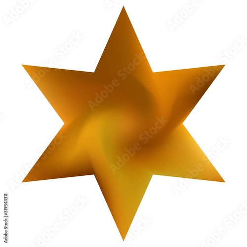 Smooth background in the form of hexagram.