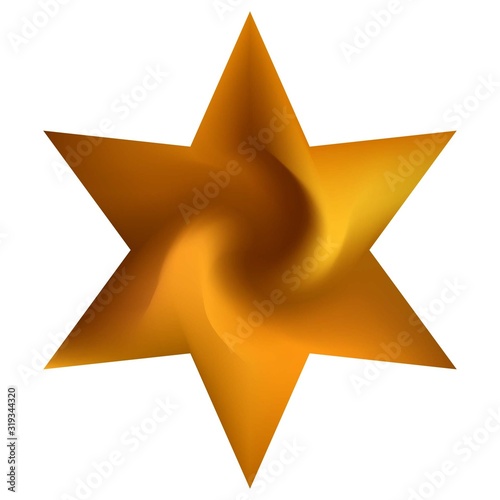 Abstract background in the form of hexagram.