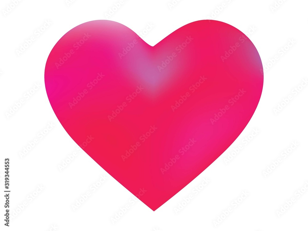 Gradient background in the form of a heart. Gradient background in the form of a heart.