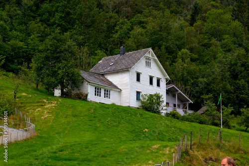 house in the forest in norway