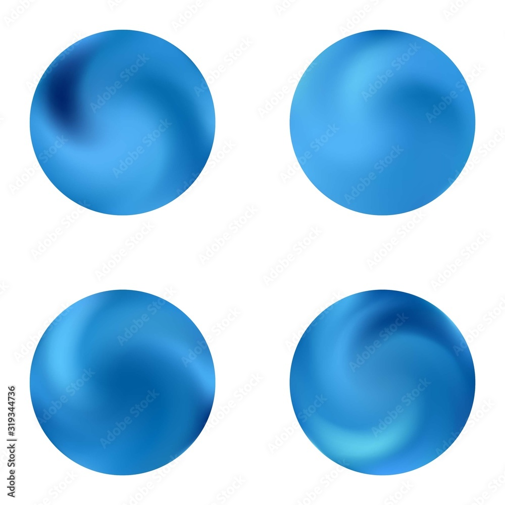 Kit with modern round mesh backgrounds.