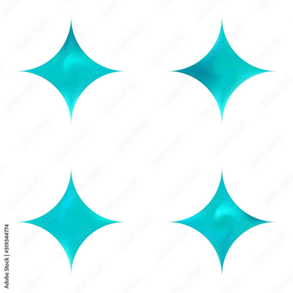 Fototapeta premium Set of diamond-shaped colorful backgrounds.