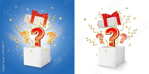 Question box vector concept for banner, poster