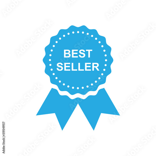 best seller sign icon vector