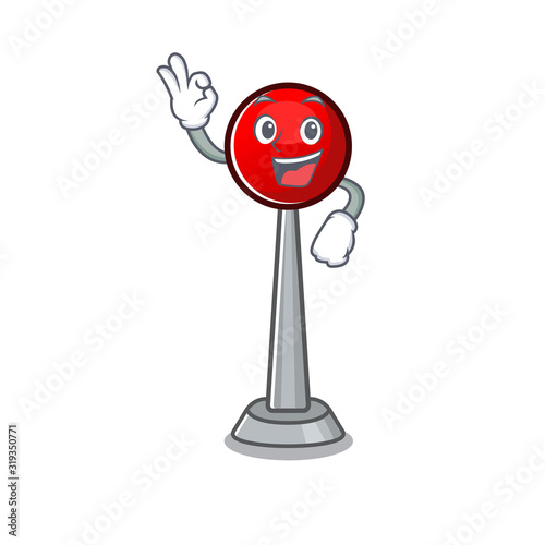 A picture of antenna making an Okay gesture