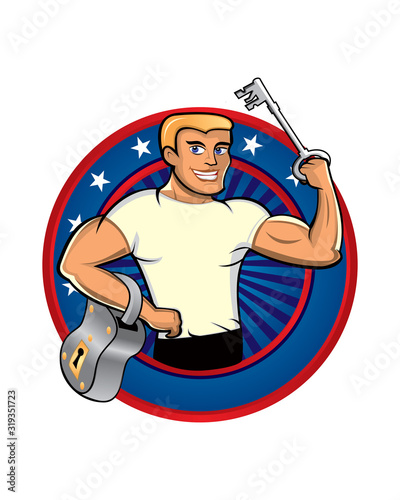 keylock logo , safety logo