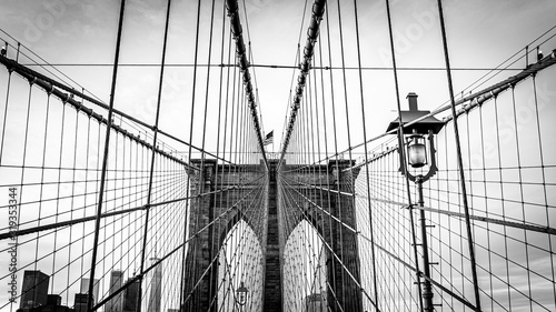 Photo brooklyn bridge in new york