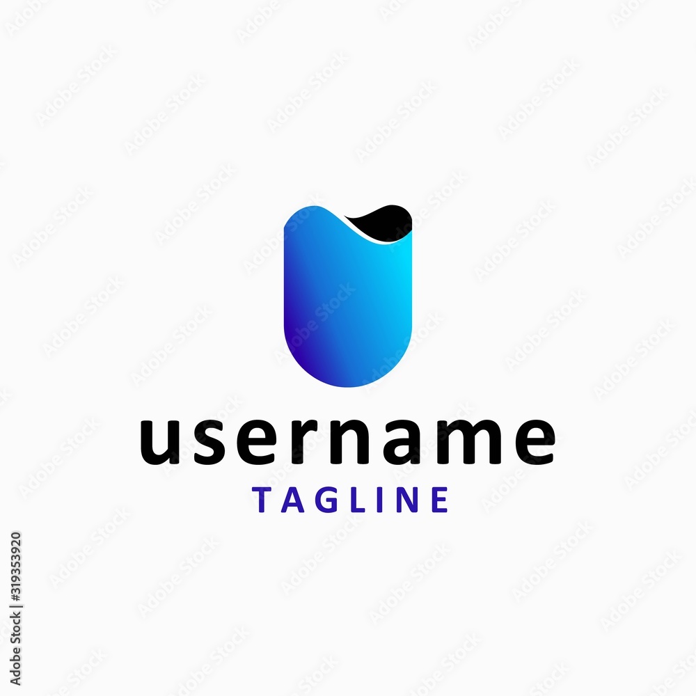 simple water logo design inspiration . a glass of water vector design template . letter u logo design simple water logo design inspiration . a glass of water vector design template . letter u logo design