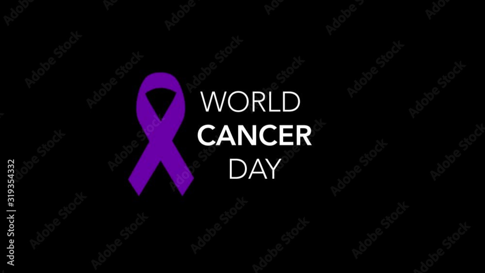 World Cancer Day - February 4th video banner on white background with lavender color ribbon . motion design, Video animation. Moving illustration. alpha channel background World Cancer Day - February 4th video banner on white background with lavender color ribbon . motion design, Video animation. Moving illustration. alpha channel background
