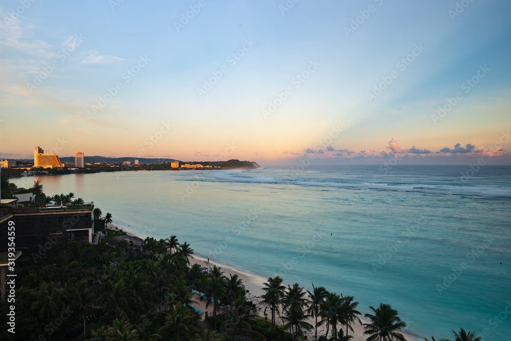 A Tropical Paradise: Sunrise in Tumon bay, Guam
