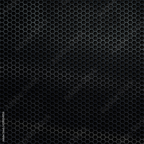 Rhombus wire pattern black metal background
