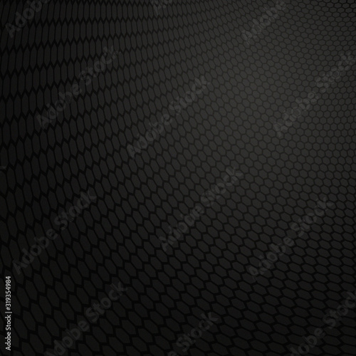 Rhombus wire pattern black metal background