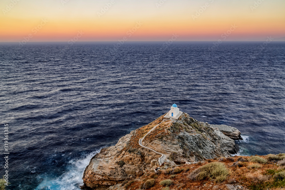 Chapel of the Seven Martyrs at sunset