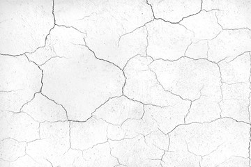 crack concrete white wall or Cement wall background