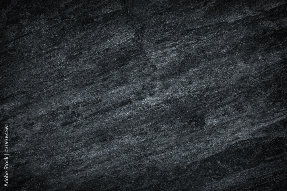 Fototapeta premium Dark grey black slate stone texture abstract background