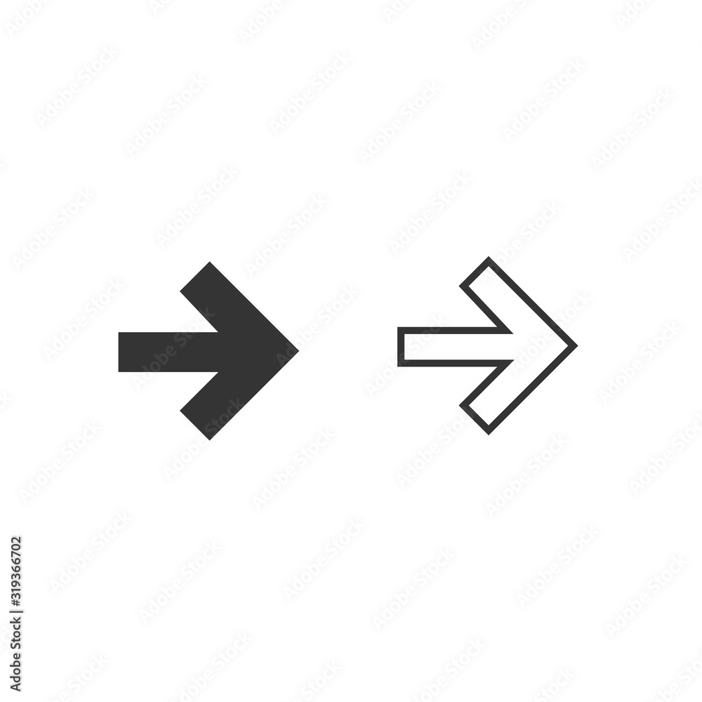arrows icon vector illustration symbol for website and graphic design