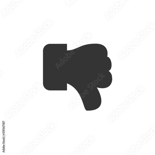 thumbs down iconand graphic design vector illustration symbol for website and graphic design