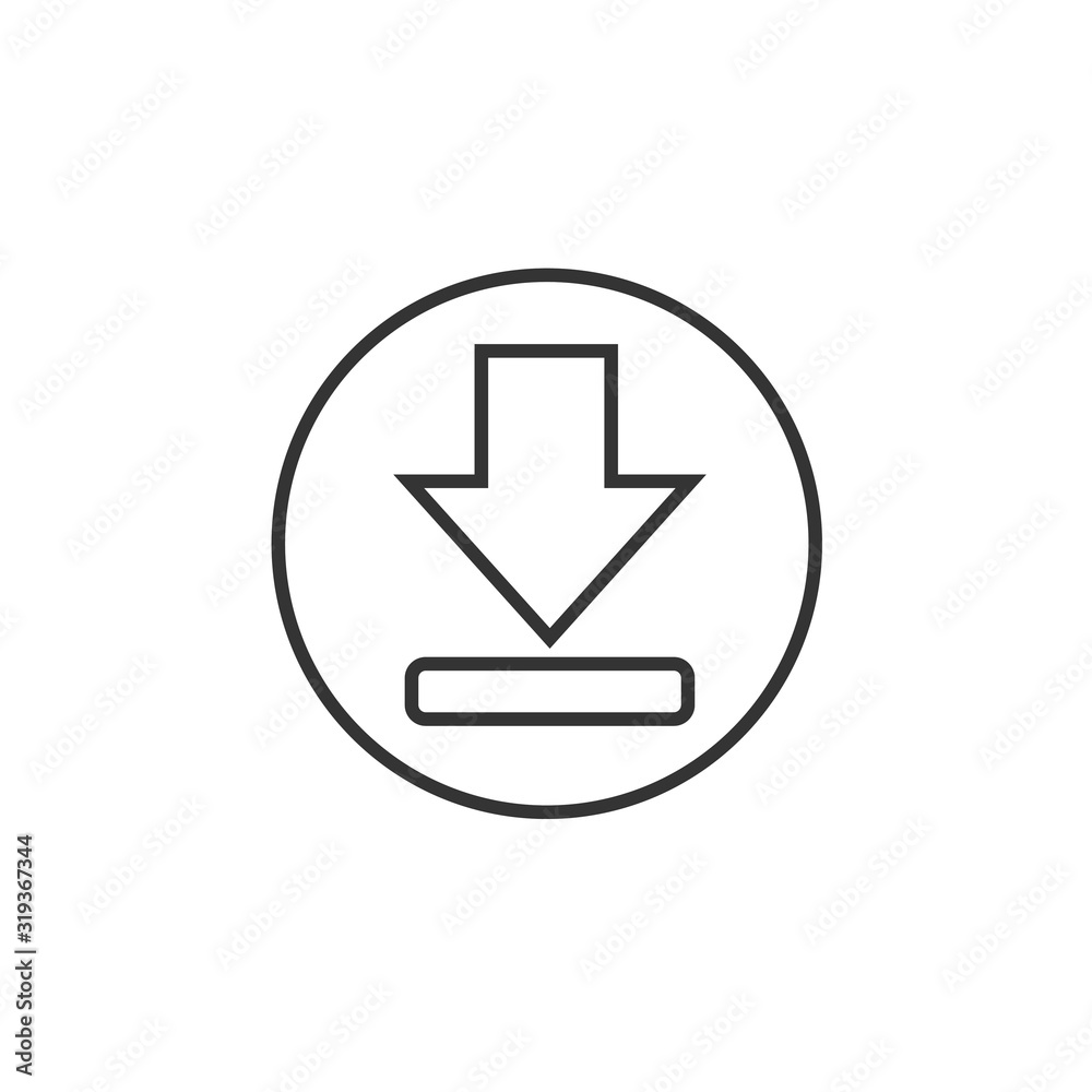 download icon vector illustration symbol for website and graphic design download icon vector illustration symbol for website and graphic design