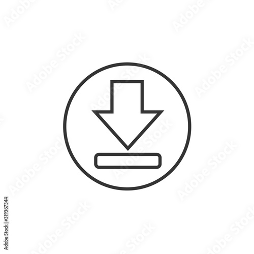 download icon vector illustration symbol for website and graphic design