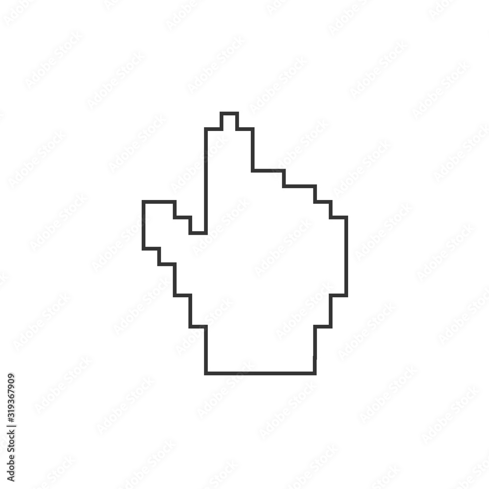 cursor hand icon vector illustration symbol for website and graphic design cursor hand icon vector illustration symbol for website and graphic design