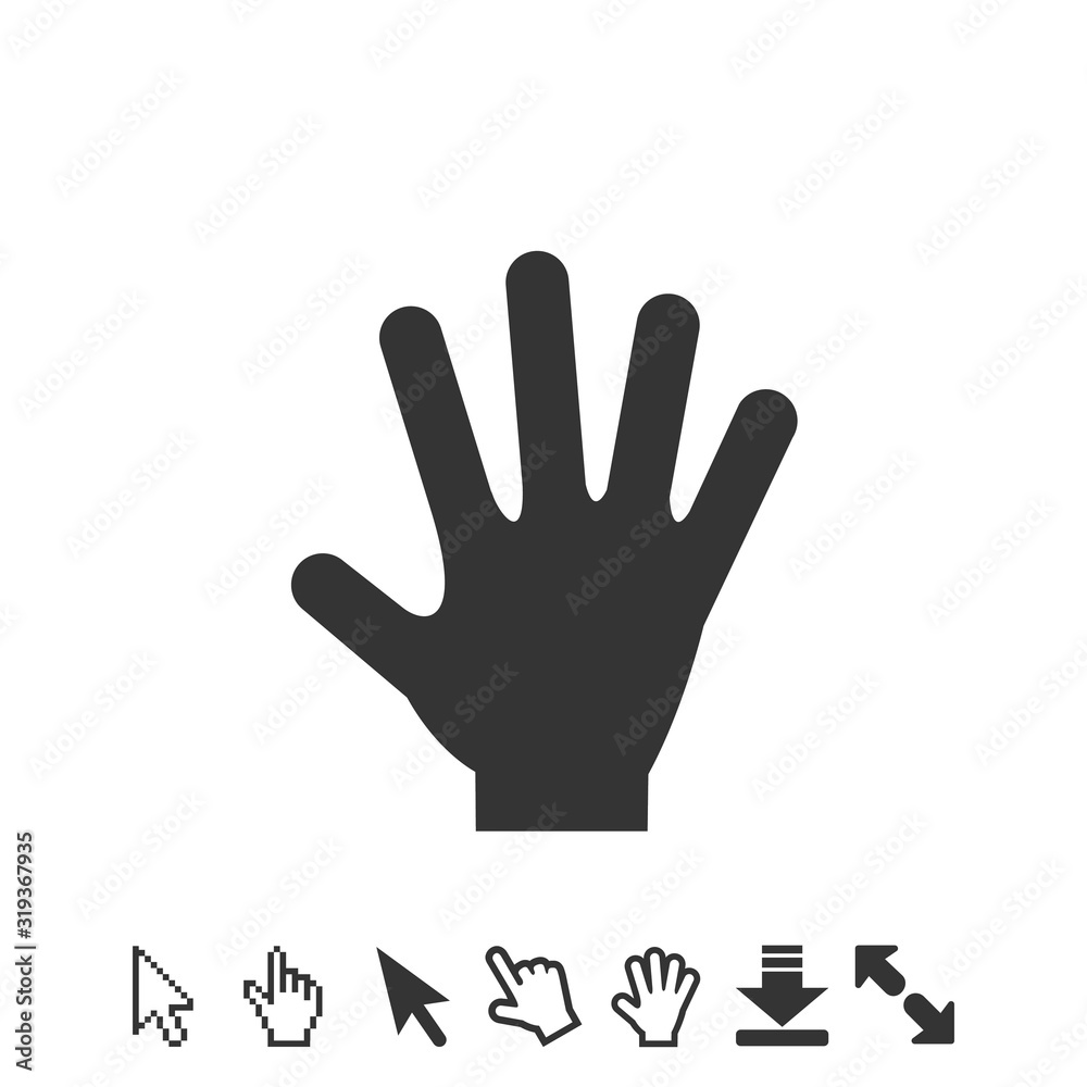 hand icon vector illustration symbol for website and graphic design hand icon vector illustration symbol for website and graphic design