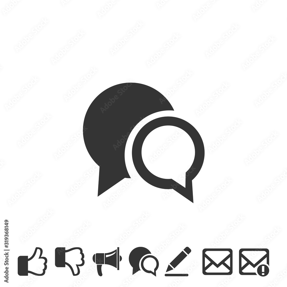 message bubble icon vector illustration symbol for website and graphic design message bubble icon vector illustration symbol for website and graphic design